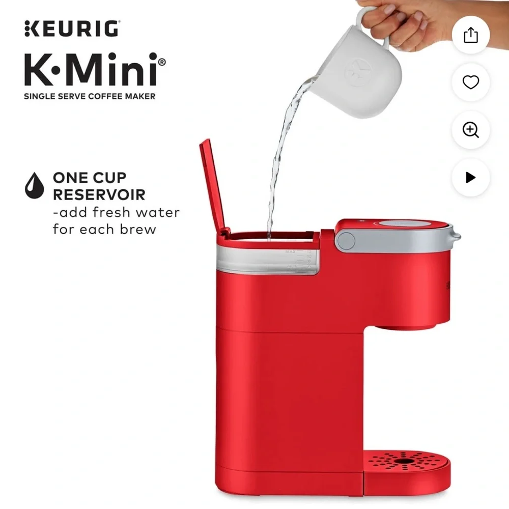 Keurig K-Mini Single Serve K-Cup Pod Coffee Maker, Poppy Red